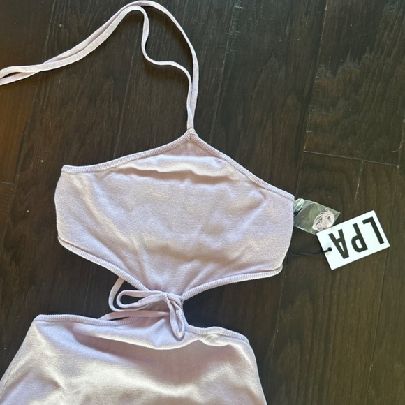 Revolve lavender knit halter dress - Picture 2 of 6